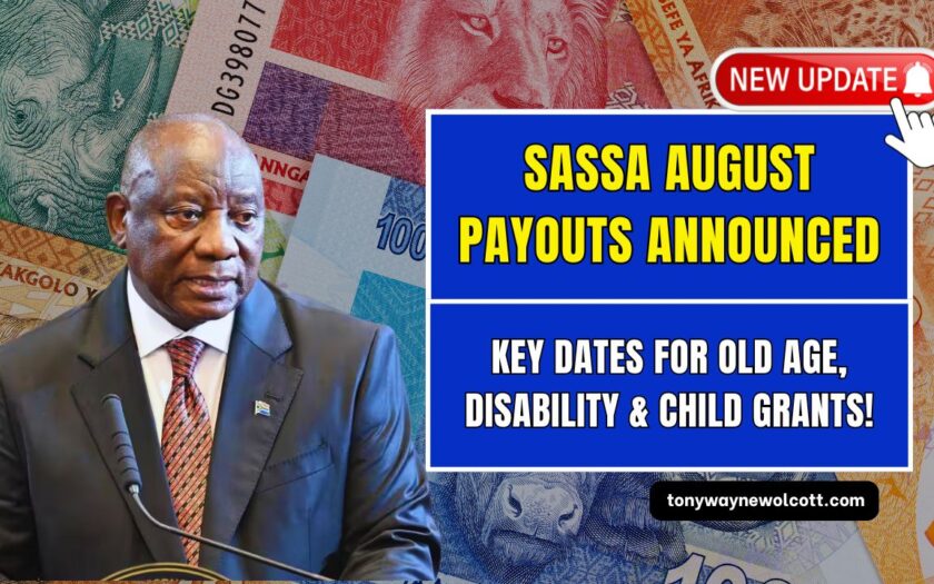 SASSA August Payouts Announced